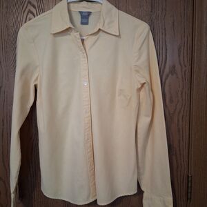 Bass Pale Yellow Cotton Oxford Shirt
